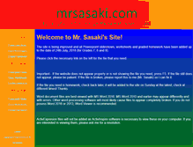 Tablet Screenshot of mrsasaki.com